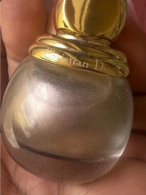 Dior Gold-Cap Iridescent Pearl Bottle Pendant